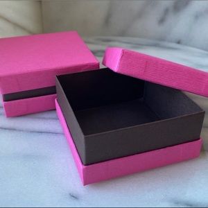 24 Hot Pink & Brown Milano Jewelery or Favour Box